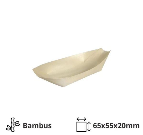 Ladjica bambus S 65х55х20 mm 100 kos