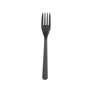 Plastična vilica PP 18,2 cm temno siva 50 kos