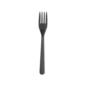 Plastična vilica PP 18,2 cm temno siva 50 kos