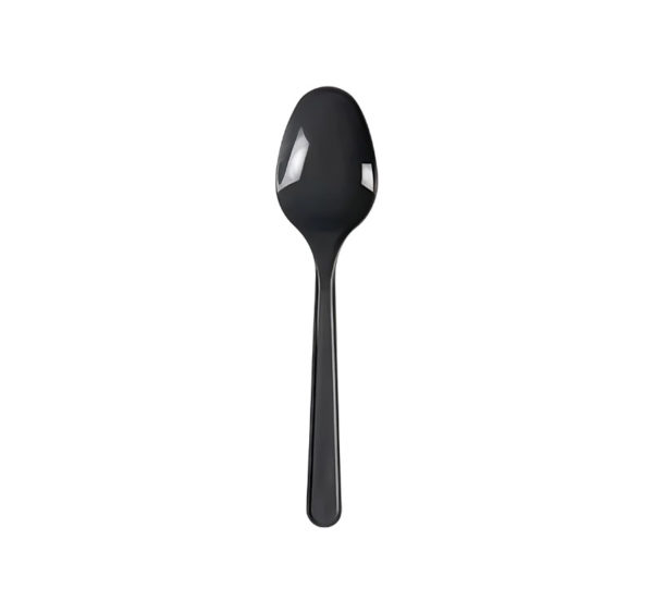 Plastična žlica PP 18,5 cm temno siva 50 kos