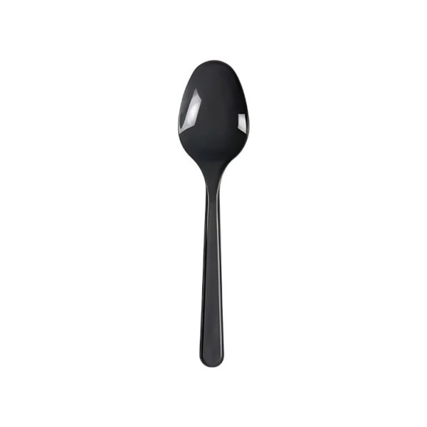 Plastična žlica PP 18,5 cm temno siva 50 kos