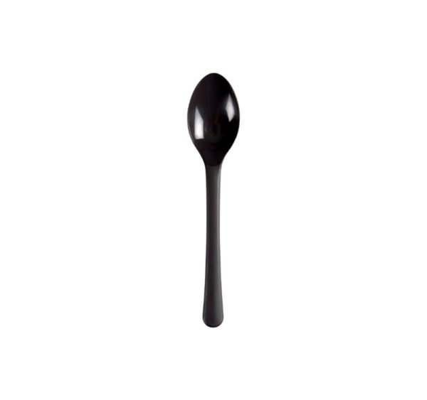 Plastična žlica PP 14 cm temno siva 100 kos