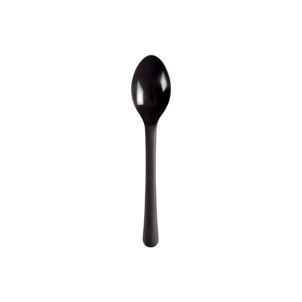 Plastična žlica PP 14 cm temno siva 100 kos