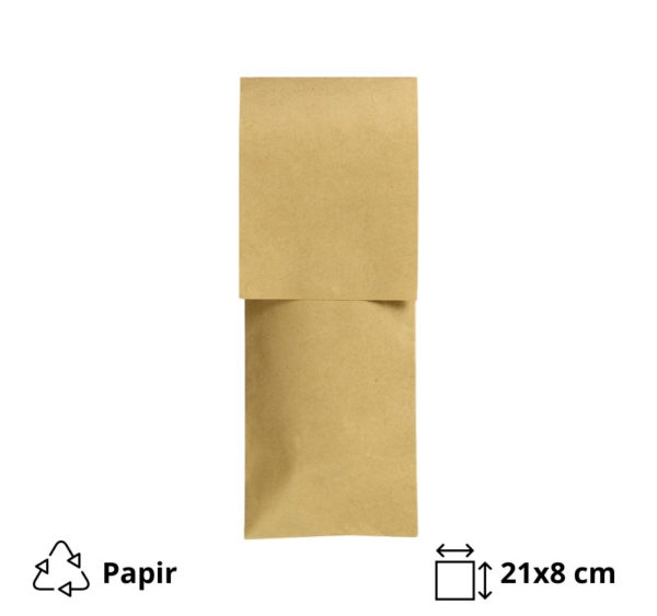 Žepek za pribor 210×80 mm kraft 100 kos