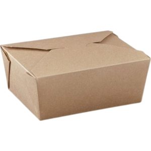 Papirnata posoda Take Away 2250 ml 220x160x65 mm kraft 50 kos