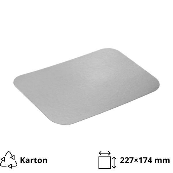 Pokrov za alu posodice 1100 ml 227×174 mm 50 kos