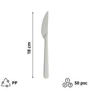 Nož PP 18 cm bel 50 kos