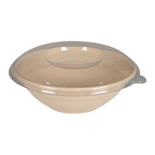 Embalaža BIO (sugarcanes) d-200mm h-65mm, 1000ml s pokrovom, 50 kos (komplet)