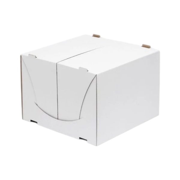 Škatla za torte 300x300x205 mm, bela