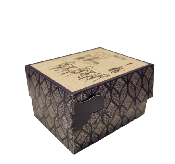 Škatla s pokrovom za sladice 13x10x8 cm STREET BOX (7 kos/pak)