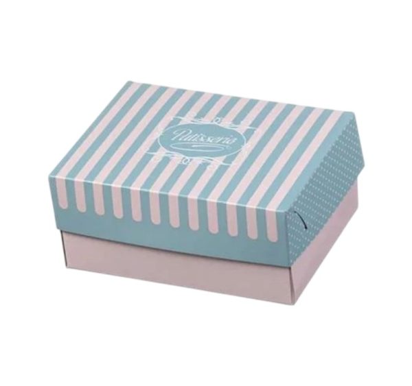 Škatla s pokrovom za sladice 19×14.5×8 cm ALUMINIUM PATISSERIE [15 kos/pak]