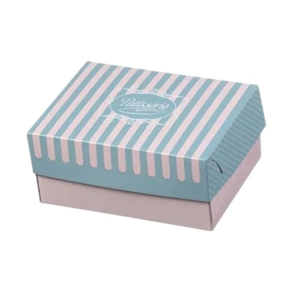 Škatla s pokrovom za sladice 19×14.5×8 cm ALUMINIUM PATISSERIE [15 kos/pak]