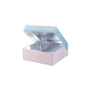 Škatla s pokrovom za sladice 21.8×21.6×8 cm  ALUMINIUM PATISSERIE (3 kos/pak)
