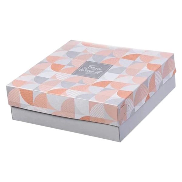 Škatla s pokrovom za sladice 25x25x8 cm SWEET & FRESH [14 kos/pak]