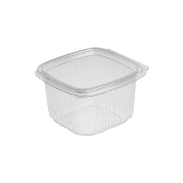 Posoda z ravnim pokrovom PET 375 ml 87x90x65 prozorna [100 kos/pak]