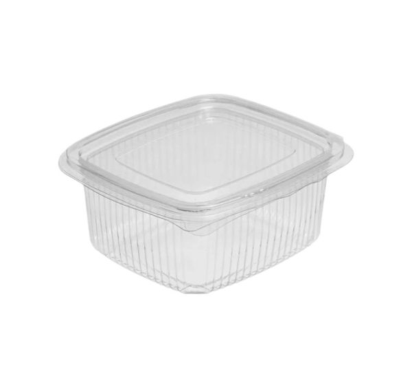 Posoda z ravnim pokrovom PET 500 ml 100x112x55 prozorna [100 kos/pak]