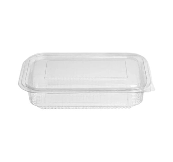 Posoda z ravnim pokrovom PET 1250 ml 212x152x45 prozorna [50 kos/pak]