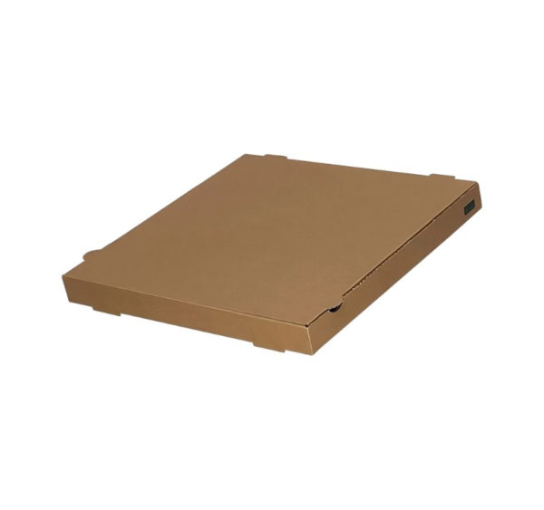 Škatla za pizzo 300x300x40 mm mikro-val karton kraft [100 kos/pak]