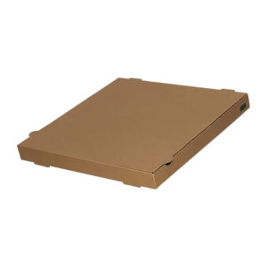 Škatla za pizzo 330x330x40 mm mikro-val karton kraft [65 kos/pak]