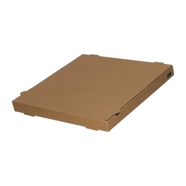 Škatla za pizzo 330x330x40 mm mikro-val karton kraft [65 kos/pak]