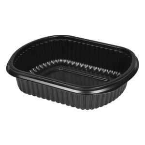 Posodica PP 1000 ml 210x180x50 mm črna , brez pokrova [50 kos/pak]