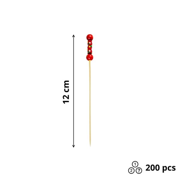 Nabodalo iz bambusa RIO Red 12cm 200 kos/pak