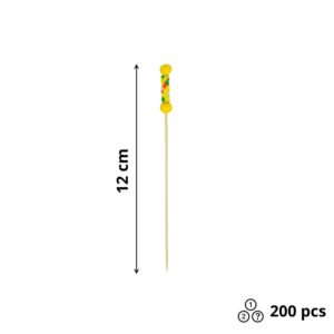 Nabodalo iz bambusa RIO Yellow 12cm 200 kos/pak