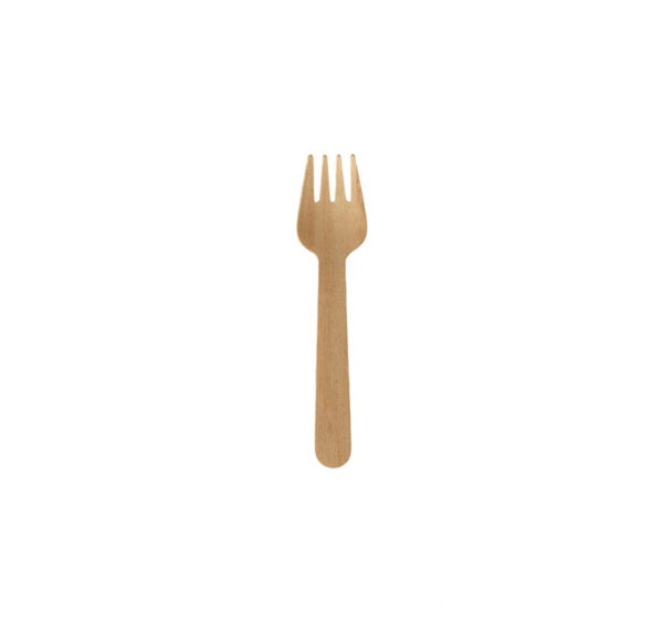 Mini vilice iz bambusa BAMBUS SNACK 9,5cm 100 kos