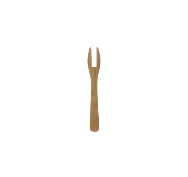 Mini vilice iz bambusa TWIN 9 cm 50 kos (20 pack)