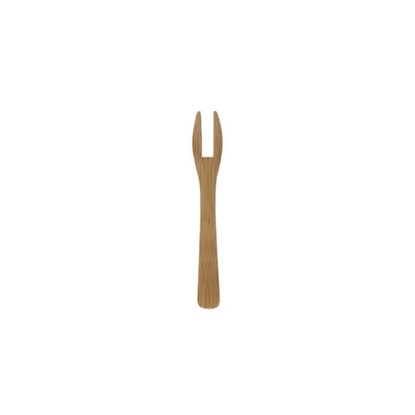 Mini vilice iz bambusa TWIN 9 cm 50 kos (20 pack)
