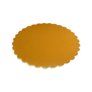 Podstavek okrogli za torto kartonasti d = 300 mm zlato / biser ojačan 3,2 mm [5 kos/pak]