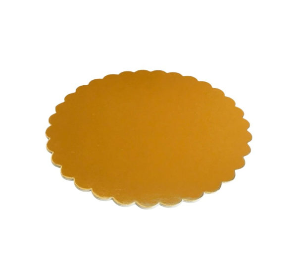 Podstavek okrogli za torto kartonasti d = 300 mm zlato / biser ojačan 3,2 mm [5 kos/pak]