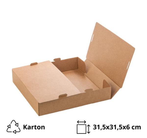 Škatla visoka za pito 315х315х60 mm valovit karton [5 kos/pak]