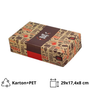 Papirnata embalaža 29×17,4×8 cm ENJOY GRILL, BBQ  Aluminium [20 kos/pak]