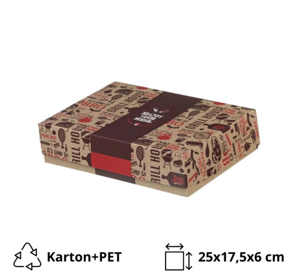 Papirnata posoda ENJOY GRILL, BBQ Aluminium 250x175x60 cm [4 kos/pak]