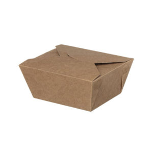 Papirnata škatla pravokotne 19,5х14х9 сm 3000 ml kraft (50 kos/pak)