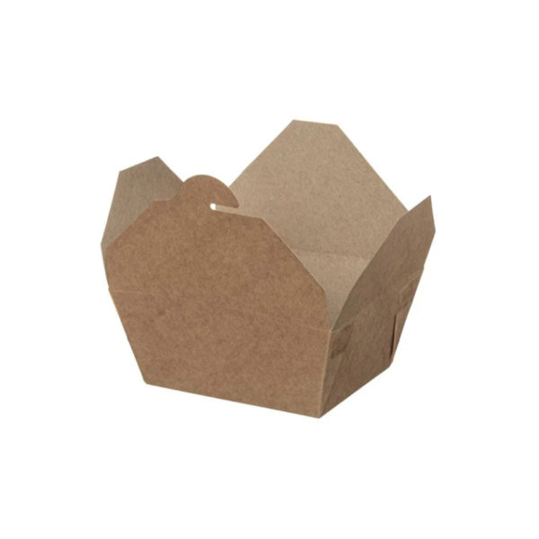 Papirnata škatla pravokotna 19,5х14х9 сm 3000 ml kraft (50 kos/pak)