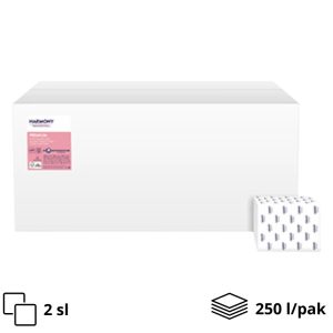 Toaletni papir 2 sl v lističih beli 250 l/pak FP Harmony Professional [40 kos/pak]