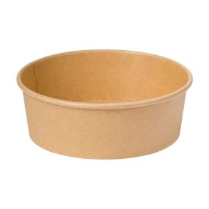 Papirnata posoda 1300 ml d=185 mm kraft, brez pokrova 50 kos