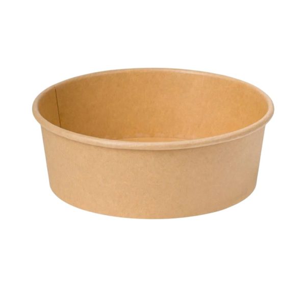 Papirnata posoda 1300 ml d=185 mm kraft, brez pokrova 50 kos