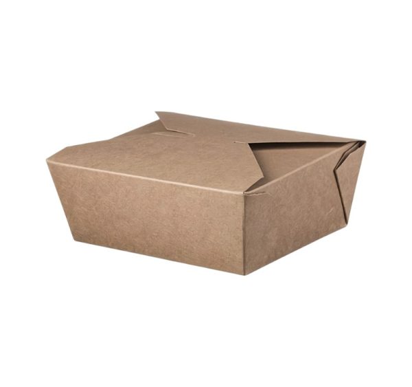 Papirnata posoda 1400 ml 150x120x63 mm kraft 50 kos