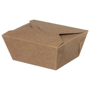 Papirnata posoda 3000 ml 195х140х90 mm kraft 50 kos