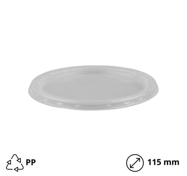 Pokrov za posodico za juho PP d=115 mm prozoren [10 kos/pak]