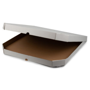 Škatla za pizzo 500×500х40 mm bjel/kraft (50 kos/pak)