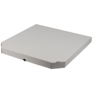 Škatla za pizzo 500×500х40 mm bela/kraft [50 kos/pak]