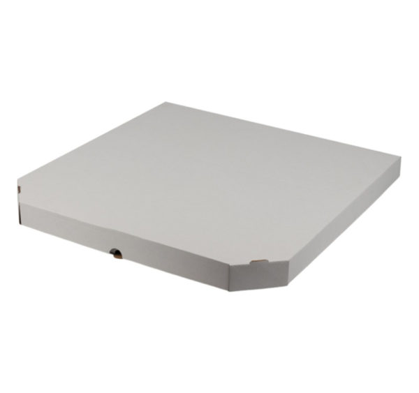 Škatla za pizzo 500×500х40 mm bela/kraft [50 kos/pak]