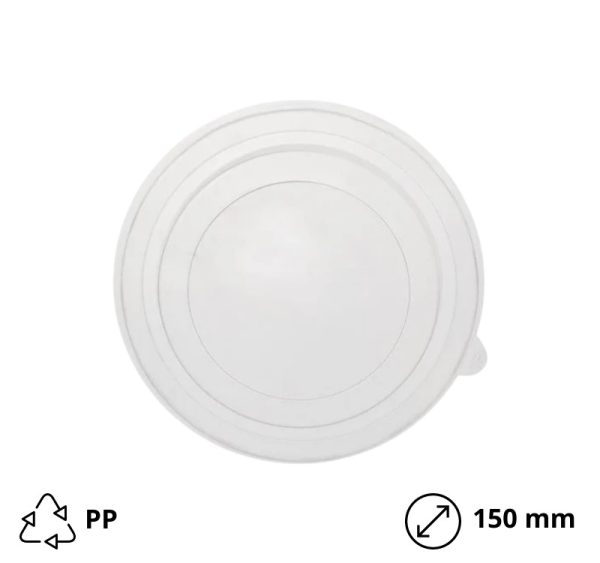 Pokrov PP za papirnato posodico 500-750 ml d=150 mm 50 kos