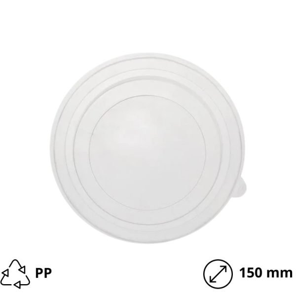 Pokrov PP za papirnato posodico 500-750 ml d=150 mm 50 kos