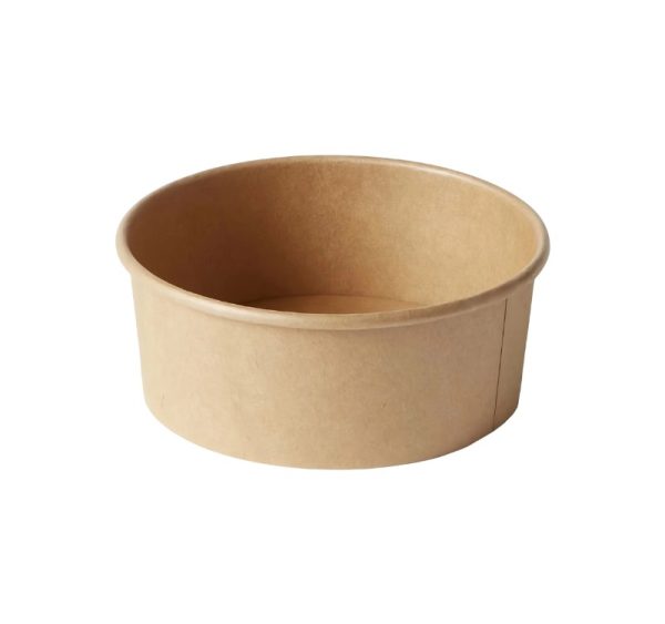 Papirnata posoda 750 ml d=150 mm h=60mm kraft, brez pokrova 50 kos