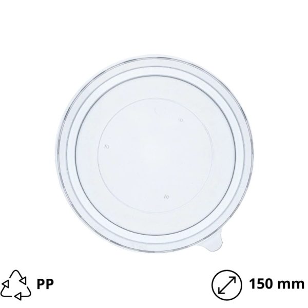 Pokrov rPET za posodico 750 ml d=150 mm 50 kos